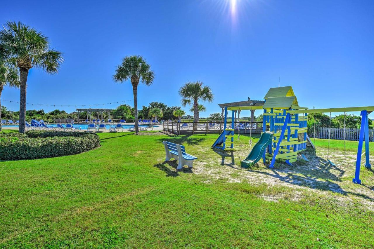 Harbor Island Condo With Deck - Steps To Beach! Oceanmarsh Subdivision Eksteriør billede