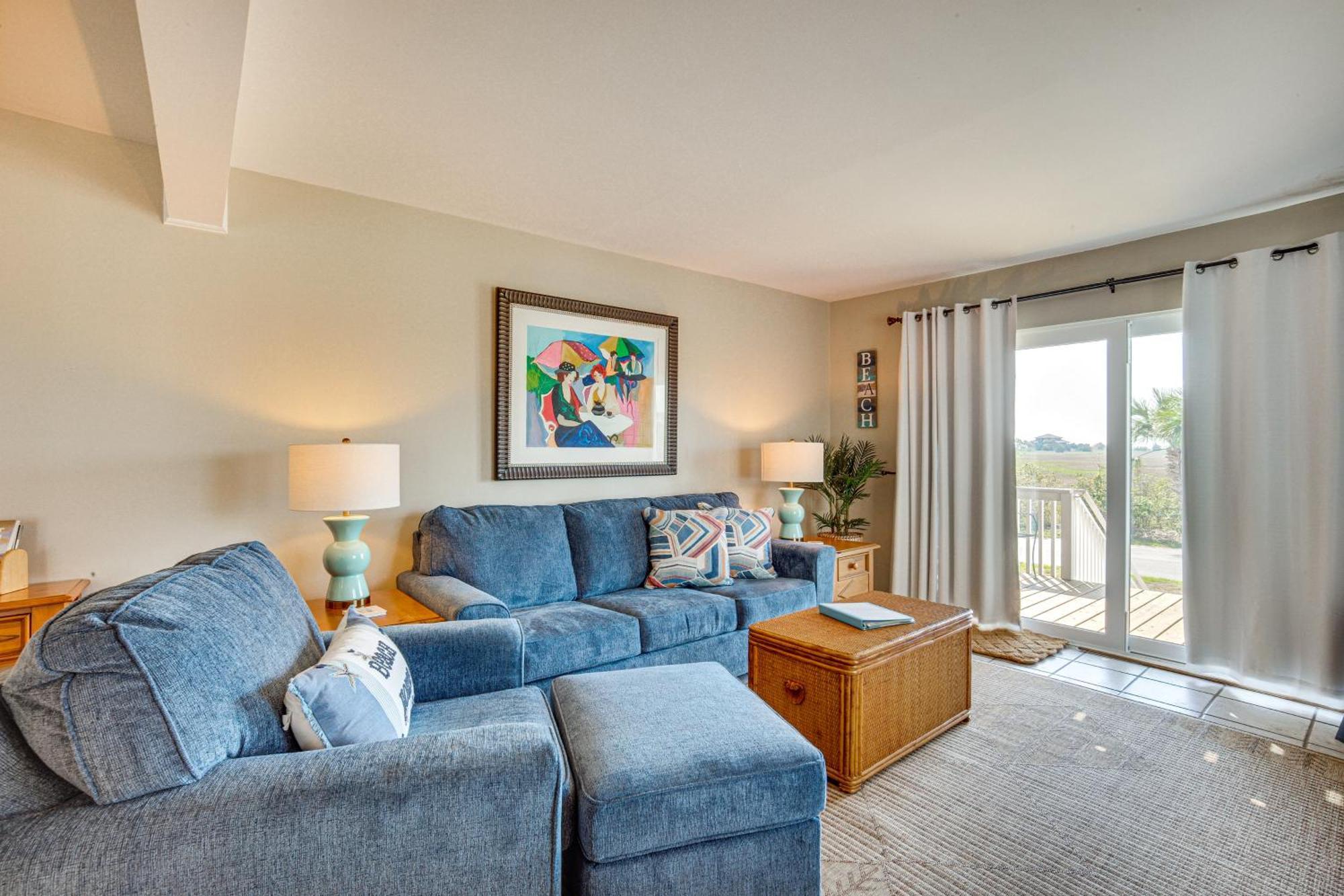 Harbor Island Condo With Deck - Steps To Beach! Oceanmarsh Subdivision Eksteriør billede