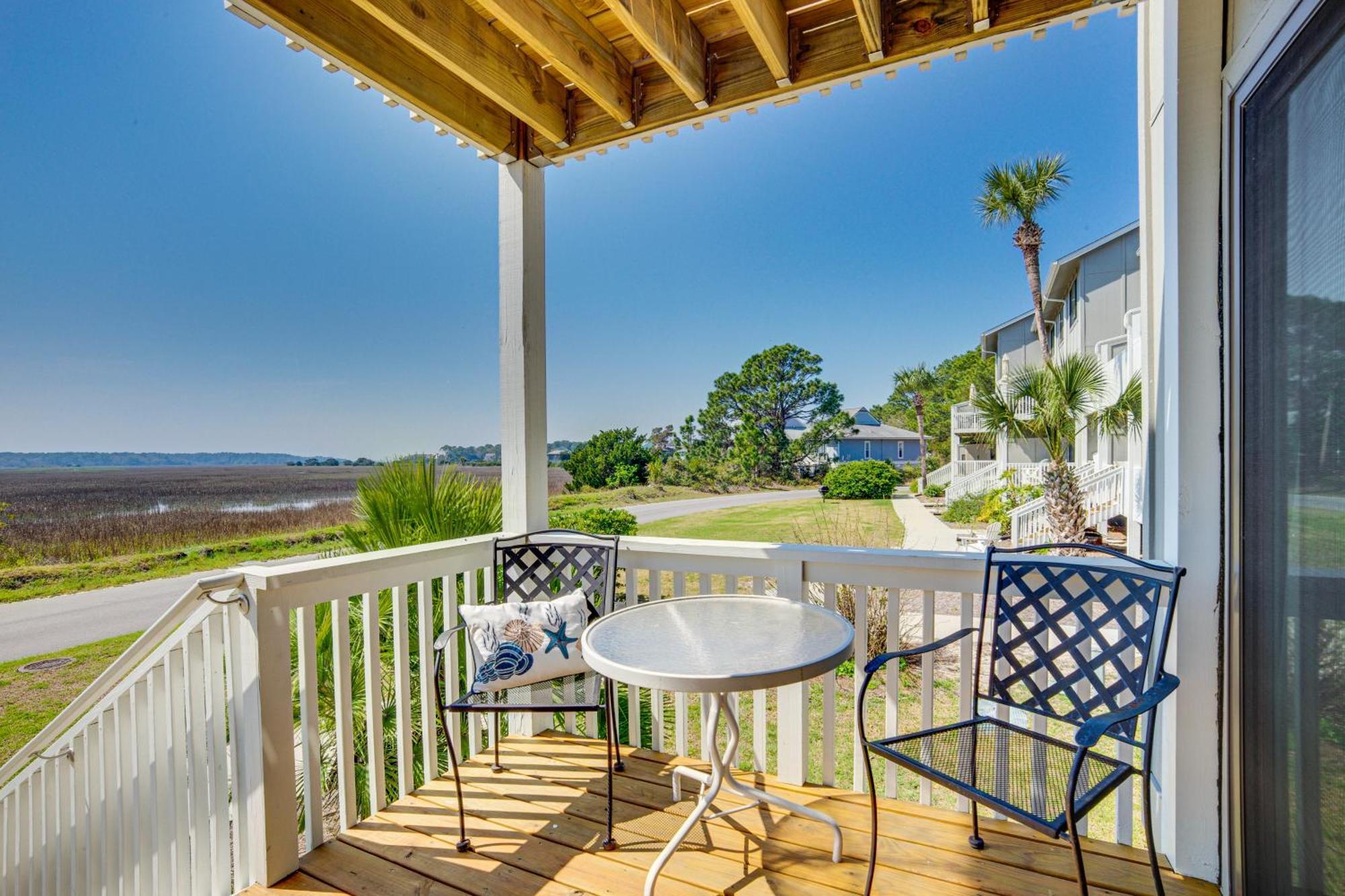 Harbor Island Condo With Deck - Steps To Beach! Oceanmarsh Subdivision Eksteriør billede