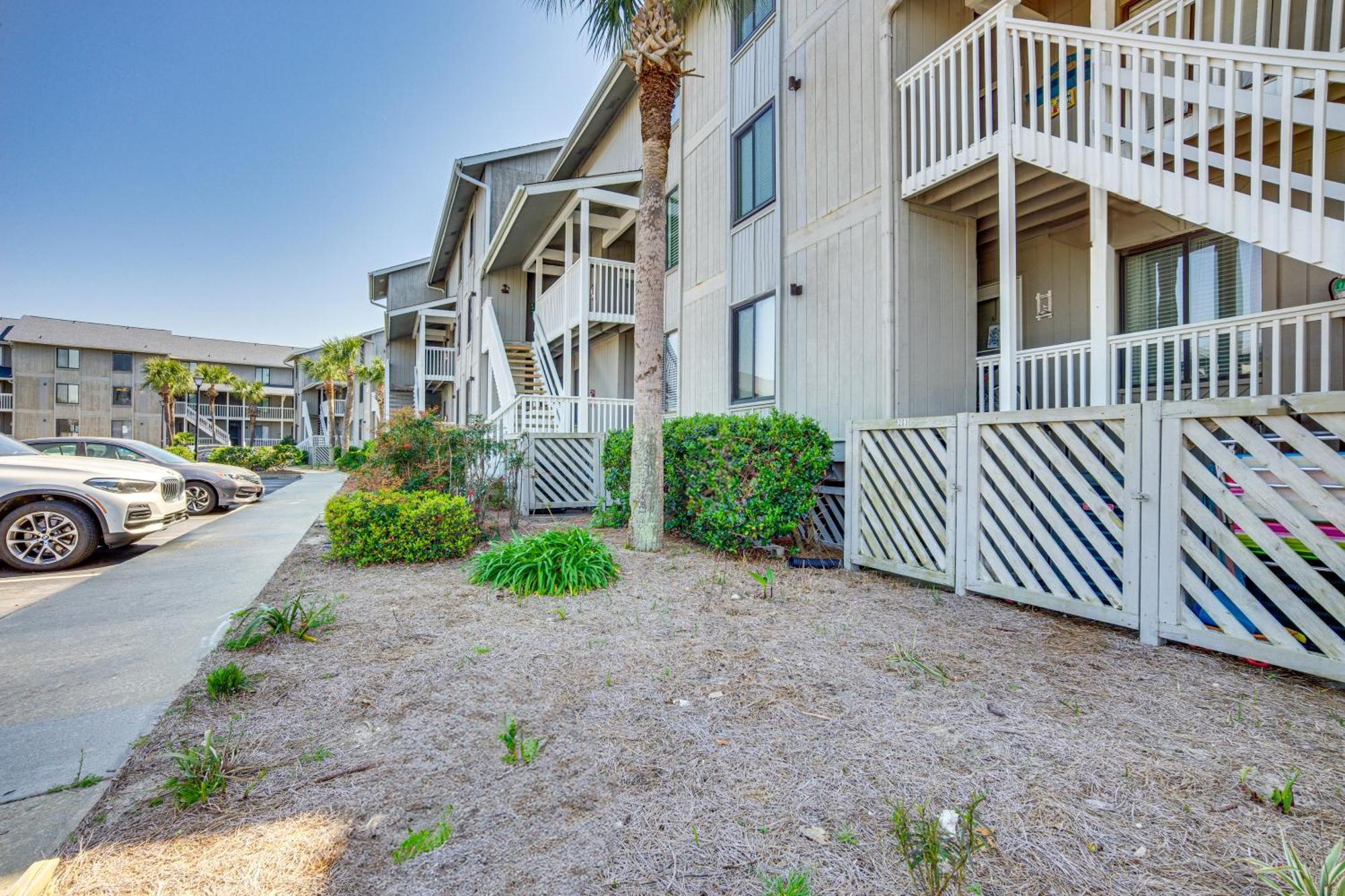 Harbor Island Condo With Deck - Steps To Beach! Oceanmarsh Subdivision Eksteriør billede